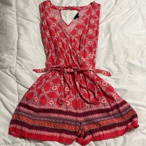 Romper with keyhole back design